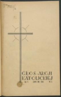 Głos Akcji Katolickiej Archidiecezji Lwowskiej. R. 5, nr 5 (1939)