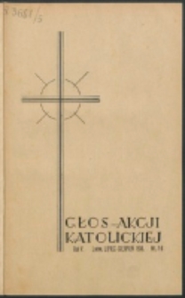 Głos Akcji Katolickiej Archidiecezji Lwowskiej. R. 5, nr 7/8 (1939)
