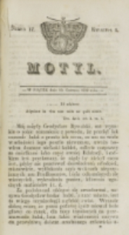 Motyl. Kwartał 1, nr 17 (20 czerwca 1828)