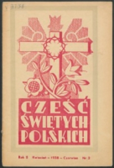 Cześć Świętych Polskich. R. 5, nr 2 (1938)