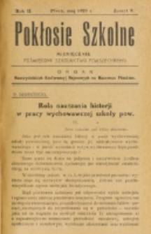 Pokłosie Szkolne. R. 2, z. 9 (1929)
