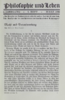 Philosophie und Leben. Jg. 6, H. 3 (1930)