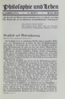 Philosophie und Leben. Jg. 6, H. 5 (1930)