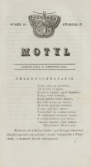 Motyl. Kwartał 2, nr 17 (24 kwietnia 1829)