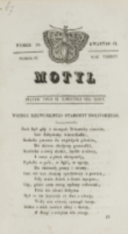Motyl. R. 3, kwartał 2, nr 15=67 (23 kwietnia 1830)