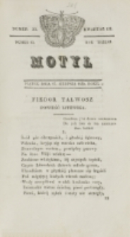 Motyl. R. 3, kwartał 3, nr 33=85 (27 sierpnia 1830)
