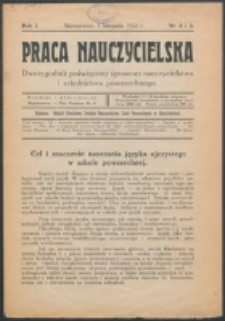 Praca Nauczycielska. R. 1, nr 2/3 (1922)