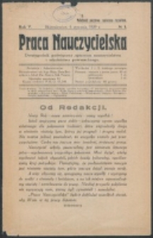 Praca Nauczycielska. R. 5, nr 1 (1929)