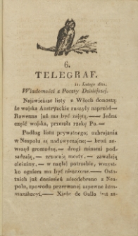 Telegraf. 1821, 6 (11 lutego)