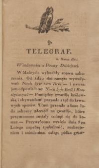 Telegraf. 1821, 9 (4 marca)