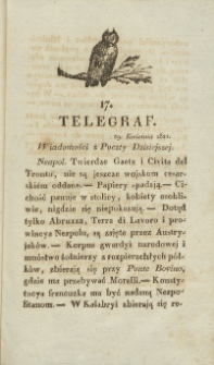 Telegraf. 1821, 17 (29 kwietnia)