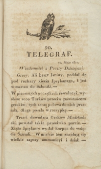 Telegraf. 1821, 20 (20 maja)