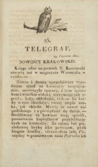 Telegraf. 1821, 25 (24 czerwca)