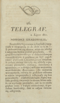 Telegraf. 1821, 26 (1 lipca)