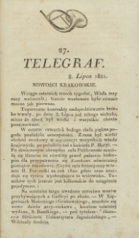 Telegraf. 1821, 27 (8 lipca)