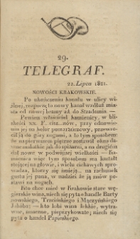 Telegraf. 1821, 29 (22 lipca)