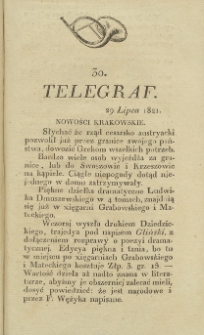 Telegraf. 1821, 30 (29 lipca)
