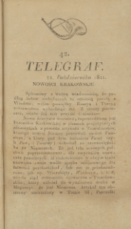 Telegraf. 1821, 42 (21 października)