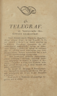 Telegraf. 1821, 43 (28 października)