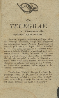 Telegraf. 1821, 45 (11 listopada)