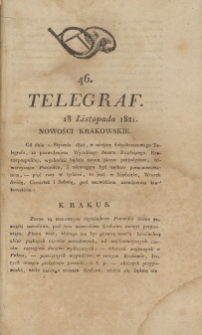 Telegraf. 1821, 46 (18 listopada)