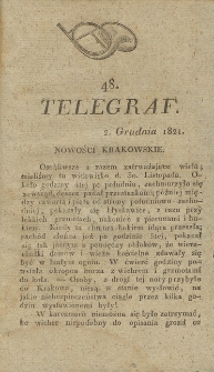 Telegraf. 1821, 48 (2 grudnia)