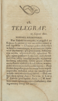 Telegraf. 1821, 28 (15 lipca)
