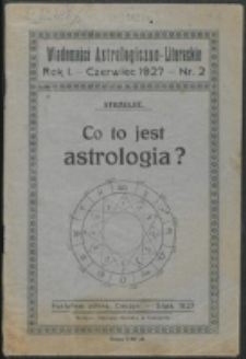 Wiadomości Astrologiczno-Literackie. R. 1, nr 2 (1927)