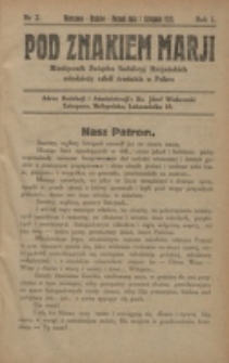 Pod Znakiem Marji. R. 1, nr 2 (1920)