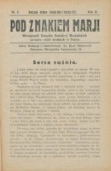 Pod Znakiem Marji. R. 2, nr 4 (1922)