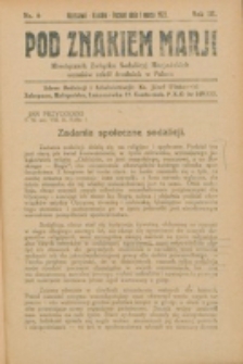 Pod Znakiem Marji. R. 3, nr 6 (1923)