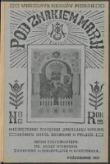 Pod Znakiem Marji. R. 8, nr 1 (1927)