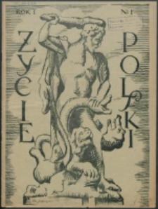 Życie Polski. R.1, nr 1 (1927)