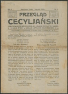 Przegląd Cecyljański. R. 1, nr 1 (1919)