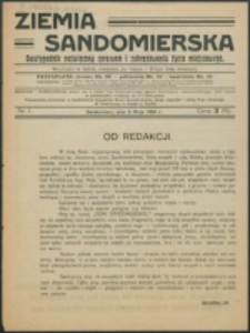 Ziemia Sandomierska. Nr 1 (1920)