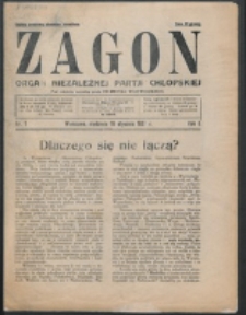 Zagon. R. 1, nr 1 (1927)