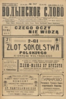Volynskoe Slovo. G. 4, nr 747 (1924)