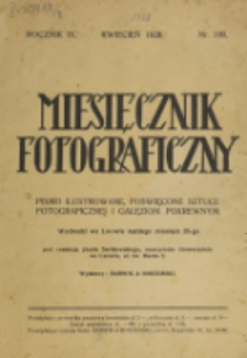 Miesięcznik Fotograficzny. R. 9, nr 100 (1928)