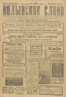 Volynskoe Slovo. G. 7, nr 1096 (1927)