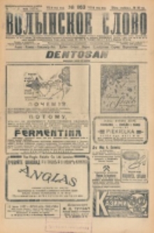 Volynskoe Slovo. G. 7, nr 1163 (1927)