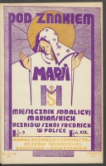Pod Znakiem Marji. R. 19, nr 3 = 165 (1938)