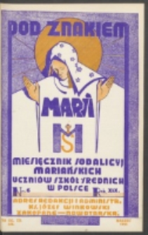 Pod Znakiem Marji. R. 19, nr 6 = 168 (1939)