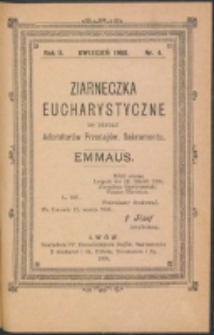 Ziarneczka Eucharystyczne. R. 2, nr 4 (1908)