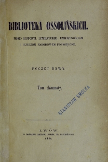 Biblioteka Ossolińskich. T. 12 (1869)