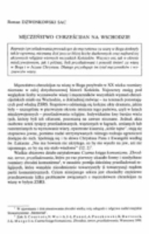 Męczeństwo chrześcijan na Wschodzie.