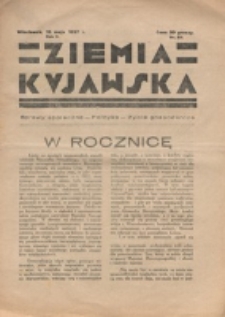Ziemia Kujawska. R. 2, nr 22 (1927)