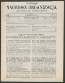 Tygodnik Naukowa Organizacja. R. 1, nr 7/8 (1926)