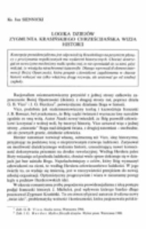Logika dziej&oacute;w. Zygmunta Krasińskiego chrześcijańska wizja historii.