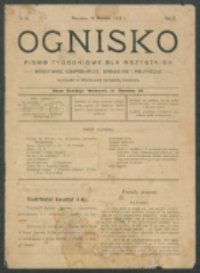 Ognisko. R. 2, nr 38 (1913)