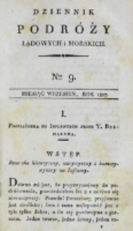 Dziennik Podróży Lądowych i Morskich. T. 3, nr 9 (1827)